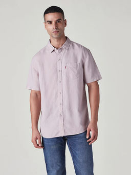 Levi's - Men's Lavender Solid/Plain Shirt