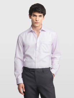 Arrow - Purple Men's Dobby Liberty Classic Regular Fit Shirt