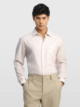 Arrow - Pink Men's Dobby Liberty Classic Regular Fit Originals Shirt