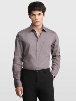 Arrow - Mauve Men's Dobby Liberty Classic Regular Fit Originals Shirt