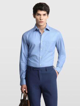 Arrow - Blue Men's Dobby Liberty Classic Regular Fit Originals Shirt
