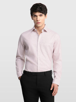 Arrow - Pink Men's Horizontal Striped Liberty Classic Regular Fit Originals Shirt