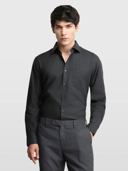Arrow - Grey Men's Dobby Liberty Classic Regular Fit Originals Shirt