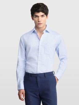 Arrow - Blue Men's Micro Checked Liberty Classic Regular Fit Originals Shirt