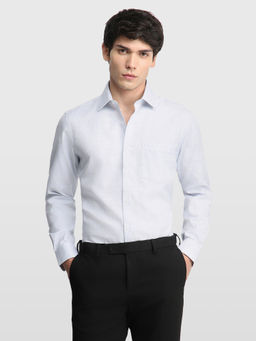 Arrow - Grey Men's Glen Checked Liberty Classic Regular Fit Originals Shirt