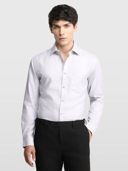Arrow - Grey Men's Dobby Liberty Classic Regular Fit Originals Shirt