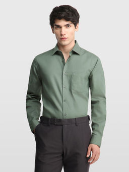 Arrow - Green Men's Twill Liberty Classic Regular Fit Originals Shirt