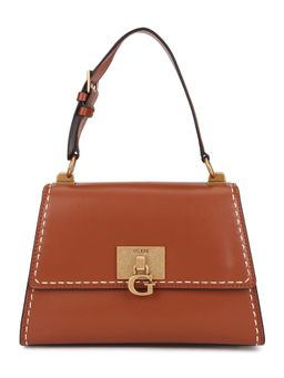 Guess - STEPHI TOP HANDLE FLAP Brown Handbag