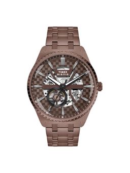 Timex - Signio Round Brown Dial Automatic Men Watch - TWEG34002 (M)