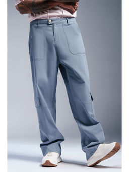 FREAKINS - Pulse Grey Men Straight Fit Cargo Pants