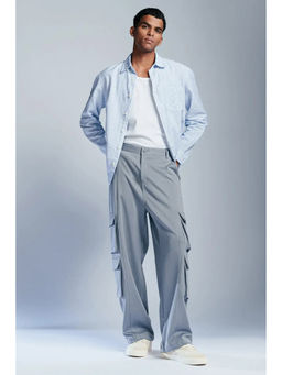 FREAKINS - Cadet Grey Men Korean Cargo Pants