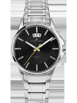 Jacques Lemans - Sydney Series Black Stainless Steel Watch (1-1540D) (Medium)