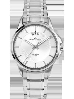 Jacques Lemans - Sydney Series Silver Stainless Steel Watch (1-1540E) (Medium)