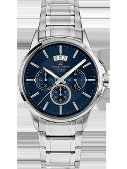Jacques Lemans - Sydney Series Navy Blue Stainless Steel Watch (1-1542I) (Medium)
