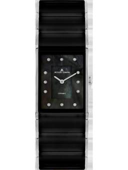 Jacques Lemans - Dublin Series Black Stainless Steel/High-Tech-Ceramic Watch (1-1940F) (Medium)