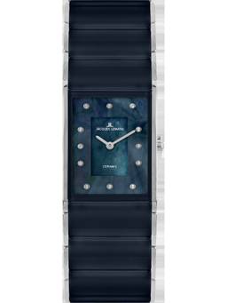Jacques Lemans - Dublin Series Navy Blue Stainless Steel/High-Tech-Ceramic Watch (1-1940H) (Medium)