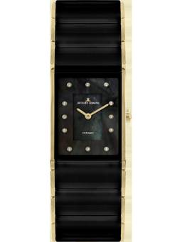 Jacques Lemans - Dublin Series Black Stainless Steel/High-Tech-Ceramic Watch (1-1940J) (Medium)