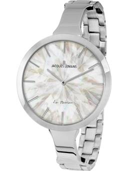 Jacques Lemans - La Passion Series White Stainless Steel Watch (1-2032B) (Medium)