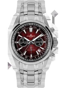 Jacques Lemans - Liverpool Series Maroon Stainless Steel Watch (1-2117ZQ) (Medium)