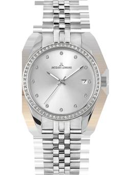 Jacques Lemans - Derby Series Silver Stainless Steel Watch (1-2133D) (Medium)