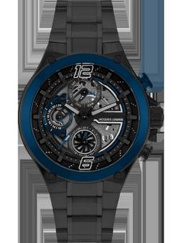 Jacques Lemans - Manchester Series Black Stainless Steel Watch (1-2150G) (Medium)