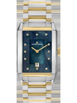 Jacques Lemans - Torino Series Navy Blue Stainless Steel Watch (1-2159O) (Medium)