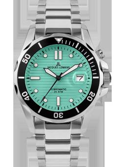Jacques Lemans - Hybromatic Series Turquoise Stainless Steel Watch (1-2170I) (Medium)