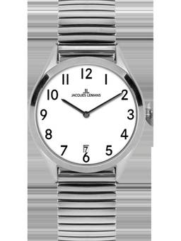 Jacques Lemans - Vienna Series White Stainless Steel Watch (1-2184C) (Medium)