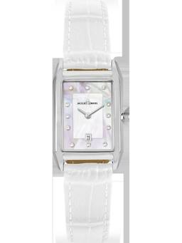 Jacques Lemans - Torino Series White Leather Strap Watch (1-2189B) (Medium)