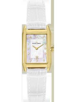 Jacques Lemans - Torino Series White Leather Strap Watch (1-2189E) (Medium)