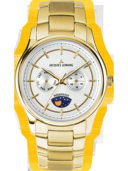 Jacques Lemans - Derby Series Silver Stainless Steel Watch (1-2213O) (Medium)