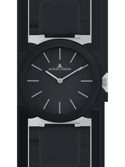 Jacques Lemans - Monaco Series Navy Blue Leather Strap Watch (42-9D) (Medium)