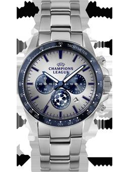 Jacques Lemans - UEFA Series Silver Stainless Steel Watch (CL-104D) (Medium)
