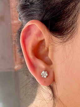 Boldiful - Triune Sterling Silver 5A Cubic Zirconia Earrings