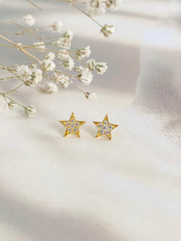 Boldiful - Twinkle 18k Gold Vermeil Plated 5A Cubic Zirconia Earrings