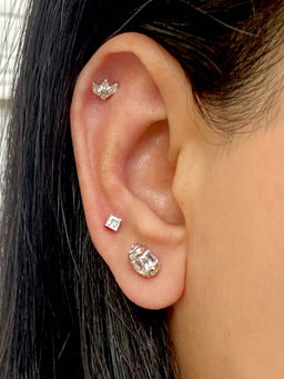 Boldiful - Brio Sterling Silver 5A Cubic Zirconia Earrings