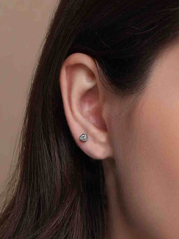 Boldiful - Mini Heart Helix Sterling Silver 5A Cubic Zirconia Earrings