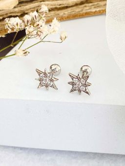 Boldiful - North Star Sterling Silver 5A Cubic Zirconia Earrings