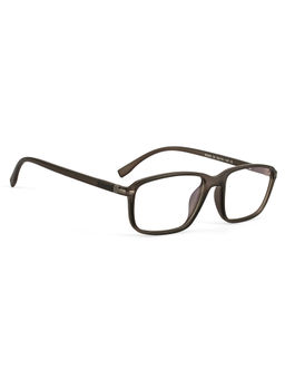 ROYAL SON - Full Rim Grey Blue Cut Anti Glare Eye Protection Specs for Men Women- SF0065-C2 (36)