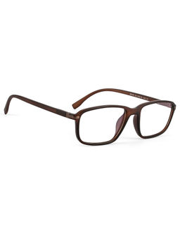 ROYAL SON - Rectangle Brown Computer Glasses Blue Cut Chashma for Men Women- SF0065-C5 (36)