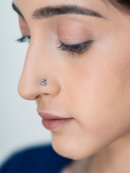 Shaya by CaratLane - 925 Silver Shaya by CaratLane Maggie Tulliver Nose Pin in
