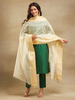 Fabindia - Natural Cotton Silk Blend Maheshwari Dupatta