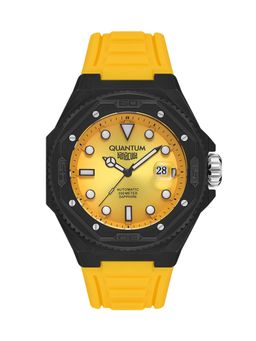 Quantum - Men Automatic Yellow Dial Watch - BAR1091.614 (M)