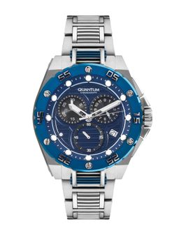 Quantum - Men Chronograph Navy Blue Dial Watch - HNG1062.390 (M)