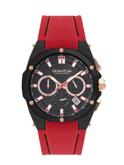 Quantum - Men Chronograph Black Dial Watch - HNG905.658 (M)