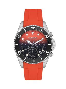 Quantum - Men Chronograph Orange Dial Watch - PWG1099.388 (M)