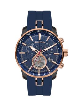 Quantum - Men Chronograph Navy Blue Dial Watch - PWG560.099 (M)