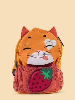 Filli & Me - Multi-Color Polyester Character Strawberry School Backpack