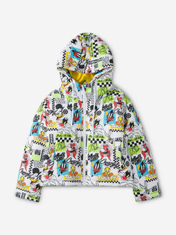 The Souled Store - Official Looney Tunes: White Old School Young Girls Hoodie