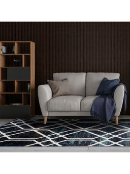 Sapana Carpet-Mats - Shiraz Blue Geometric Polypropylene Carpet